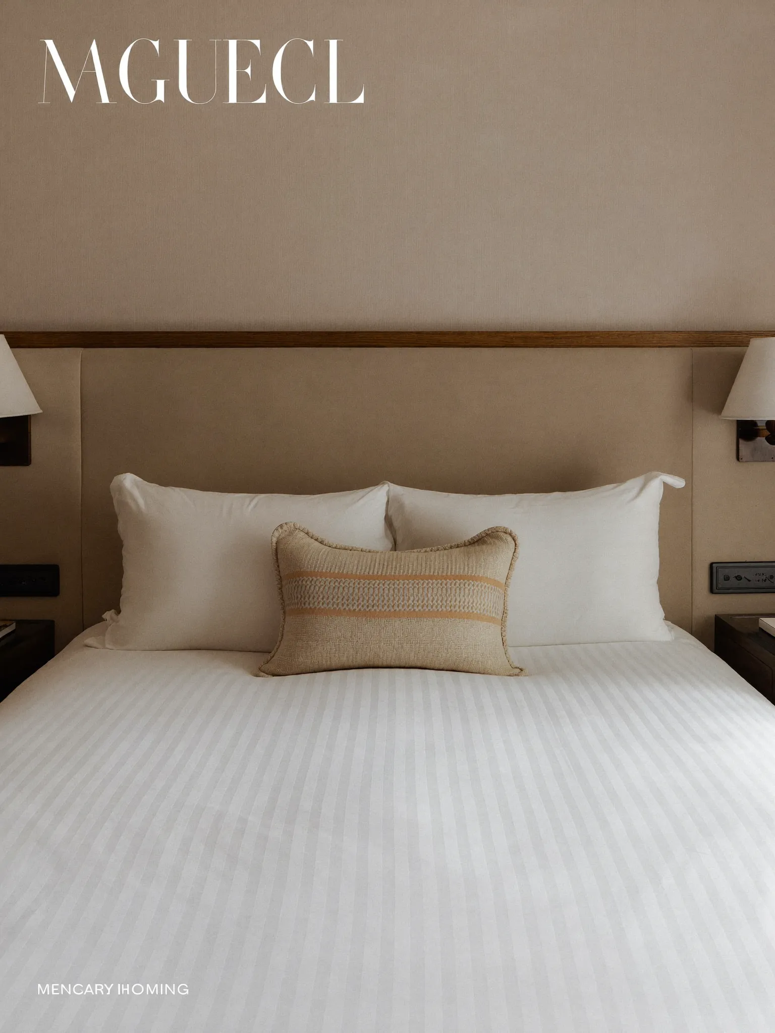 Hotel-grade bedroom in a serviced apartment