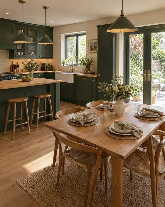 Furnished family kitchen