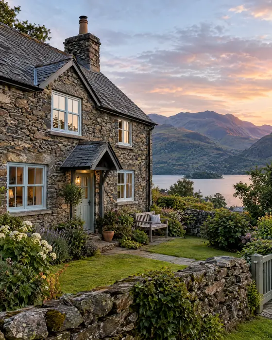 Staged cottages photograph